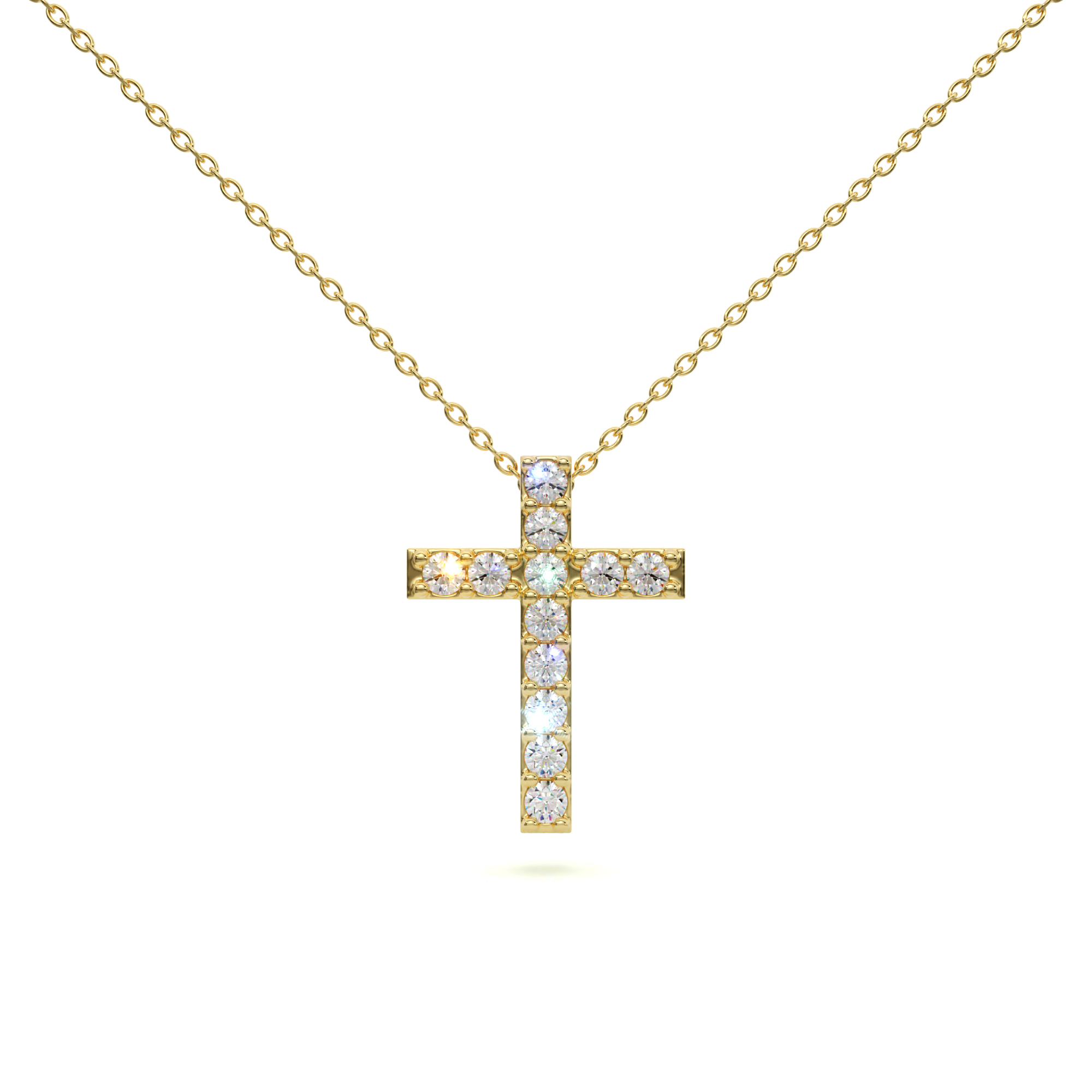 Divine Brilliance Cross Necklace
